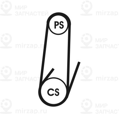 Запчасть Continental 4PK1022ELAST