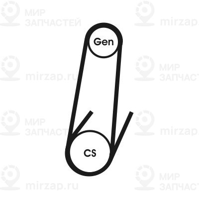 Запчасть Continental 4PK592ELAST