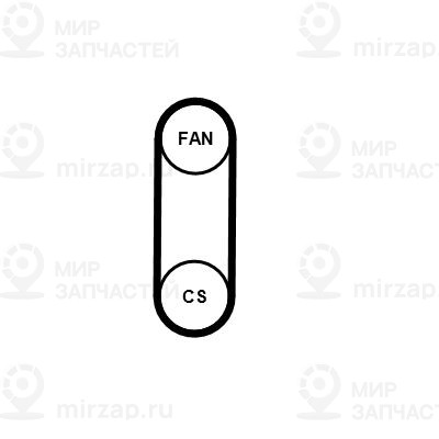 Поликлиновой ременный комплект Continental 4PK711ELASTT1