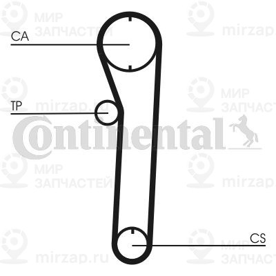 Зубчатый ремень Continental CT680