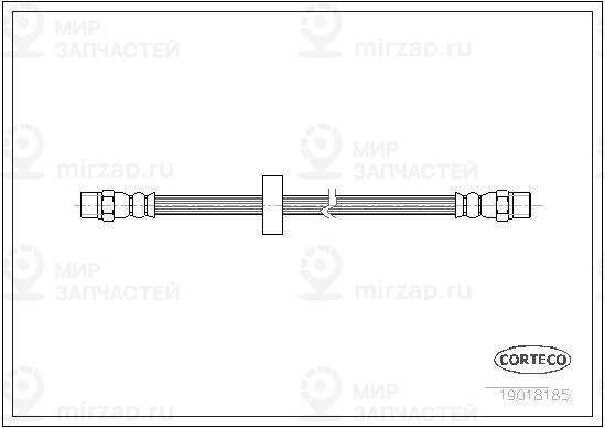 Тормозной шланг CORTECO 19018185