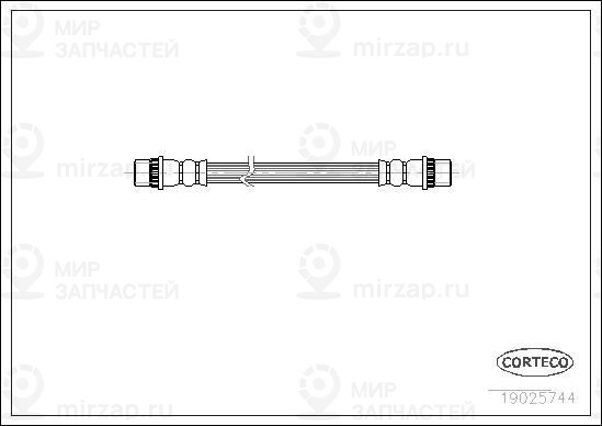 Тормозной шланг CORTECO 19025744