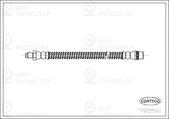 Тормозной шланг CORTECO 19025761