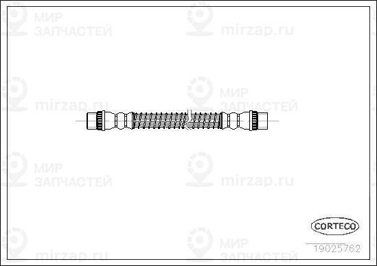 Тормозной шланг CORTECO 19025762