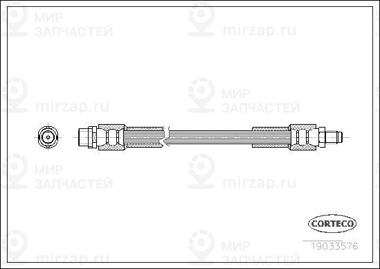 Тормозной шланг CORTECO 19033576