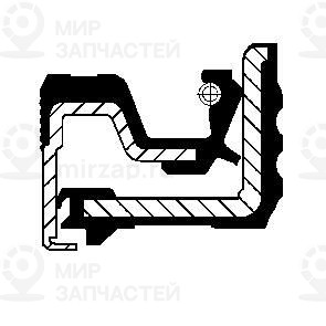 Уплотняющее кольцо, дифференциал CORTECO 19037255B