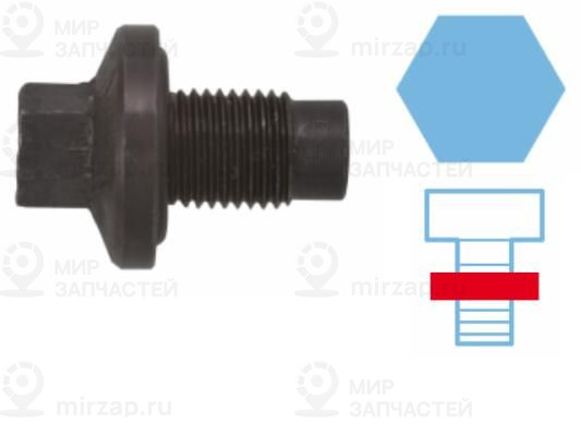 Резьбовая пробка, масляный поддон CORTECO 220112S