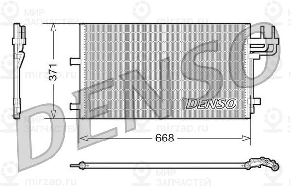 Конденсатор, кондиционер DENSO DCN10007
