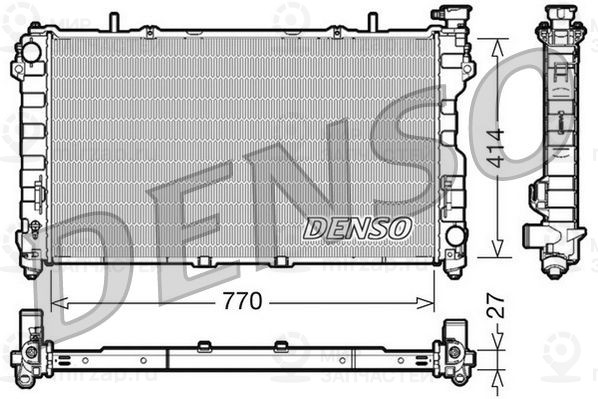 Радиатор, охлаждение двигателя DENSO DRM06011