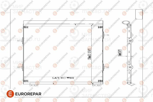 Конденсатор, кондиционер EUROREPAR E163371
