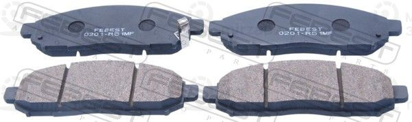 Комплект тормозных колодок, дисковый тормоз FEBEST 0201R51MF