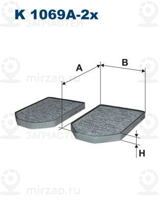Фильтр, воздух во внутренном пространстве FILTRON K1069A2X