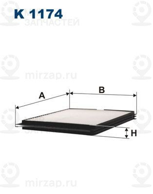 Фильтр, воздух во внутренном пространстве FILTRON K1174