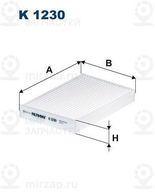 Запчасть FILTRON K1230