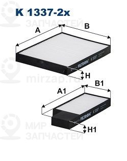 Фильтр, воздух во внутренном пространстве FILTRON K13372X