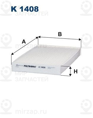 Фильтр, воздух во внутренном пространстве FILTRON K1408