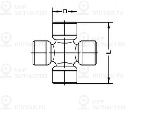Шарнир, карданный вал GKN U906