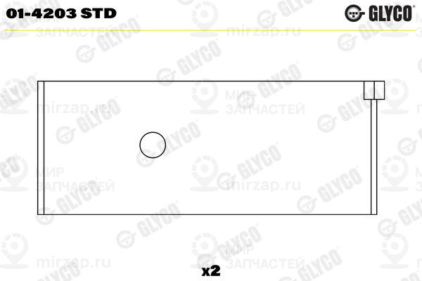 Шатунный подшипник GLYCO 014203STD