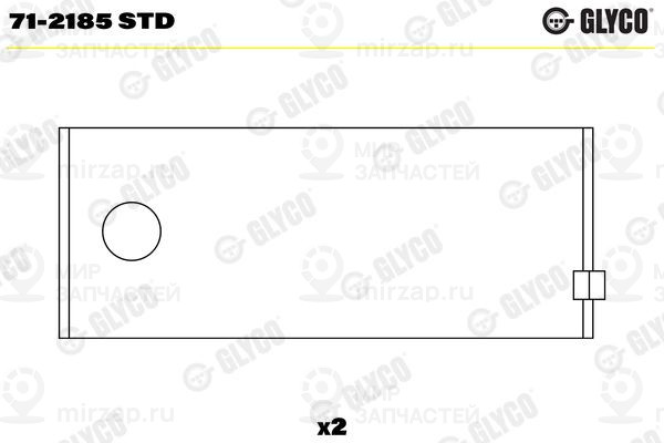 Шатунный подшипник GLYCO 712185STD