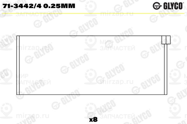 Шатунный подшипник GLYCO 7134424025MM