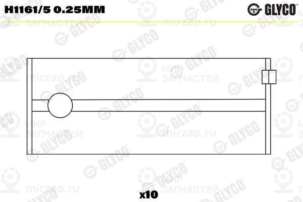 Запчасть GLYCO H11615025MM