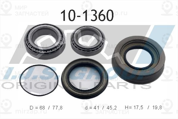 Комплект подшипника ступицы колеса IJS 101360