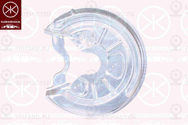 Отражатель, диск тормозного механизма KLOKKERHOLM 9545877