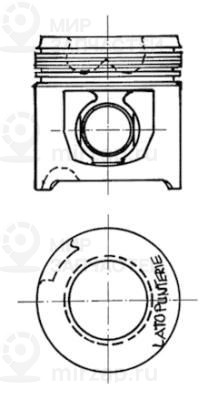 Поршень KOLBENSCHMIDT 90152600