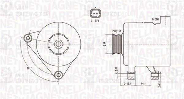 Генератор MAGNETI MARELLI 063731498010