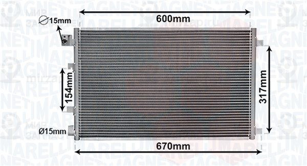 Конденсатор, кондиционер MAGNETI MARELLI 350203879000