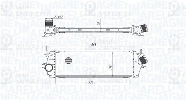 Интеркулер MAGNETI MARELLI 351319205340