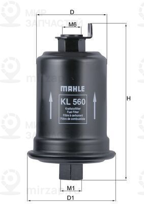Топливный фильтр MAHLE KL560