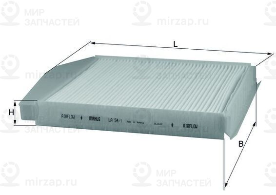 Фильтр, воздух во внутренном пространстве MAHLE LA541
