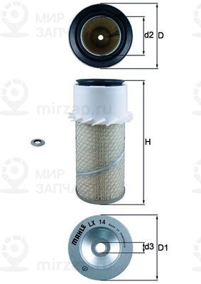 Запчасть MAHLE LX14