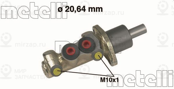 Главный тормозной цилиндр METELLI 050125