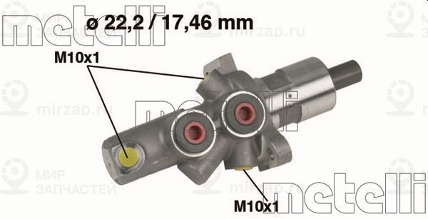 Главный тормозной цилиндр METELLI 050175