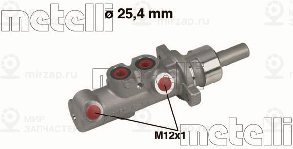Главный тормозной цилиндр METELLI 050314