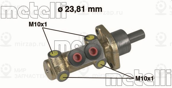 Главный тормозной цилиндр METELLI 050398