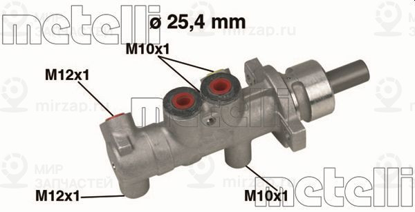 Главный тормозной цилиндр METELLI 050415