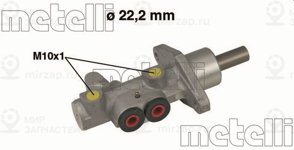 Главный тормозной цилиндр METELLI 050492