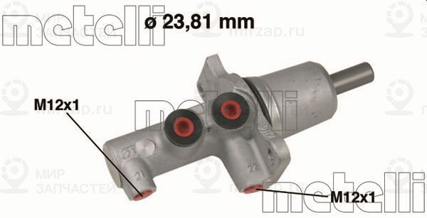 Главный тормозной цилиндр METELLI 050617