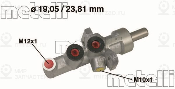 Главный тормозной цилиндр METELLI 050619