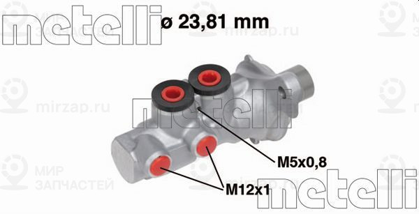 Главный тормозной цилиндр METELLI 050695