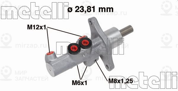 Главный тормозной цилиндр METELLI 050719