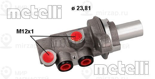 Главный тормозной цилиндр METELLI 050894