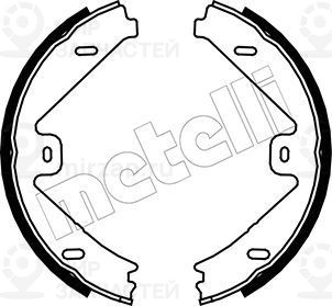 Комплект тормозных колодок, стояночная тормозная система METELLI 530250