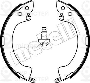 Комплект тормозных колодок METELLI 530251
