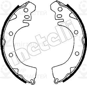 Комплект тормозных колодок METELLI 530252