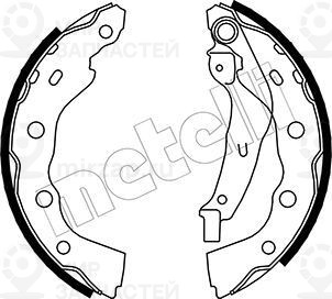 Комплект тормозных колодок METELLI 530259