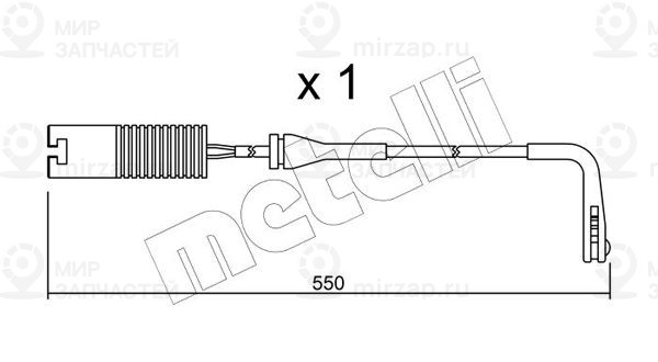 Сигнализатор, износ тормозных колодок METELLI SU092